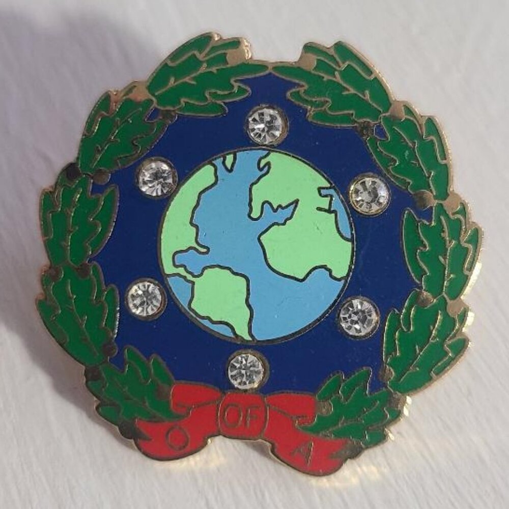 Order Of The Amaranth Vintage Lapel Pin Brooch - image 2